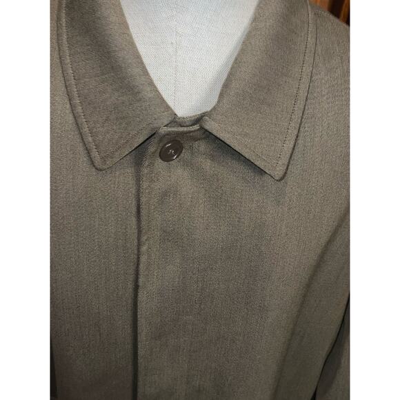 Movimento 4 Buttons 100% Wool Coat Made In Italy Size 50 Olive Green - Picture 6 of 9